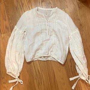 free people creams long sleeve top